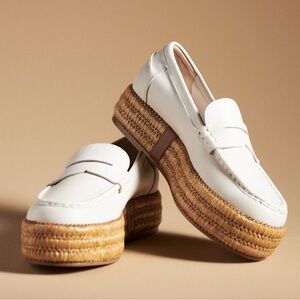 Cecelia New York • Leather Woven Platform Loafer • Size 9 • Worn Once!!